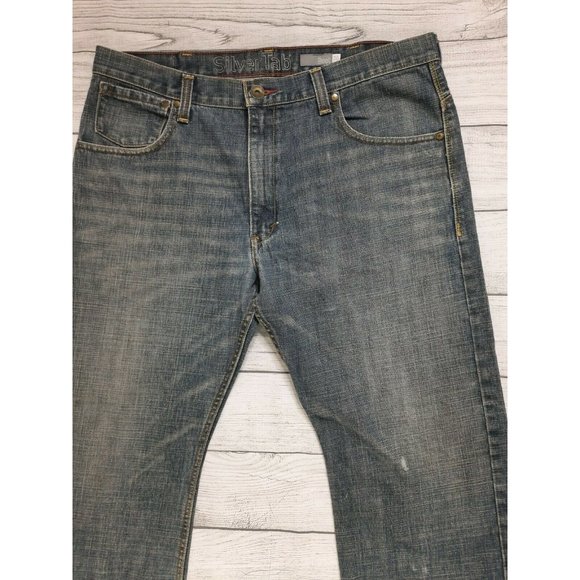 Levi's Silvertab Silver Tab Jeans 38x30 Bootcut - Picture 7 of 10